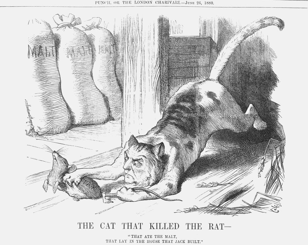 Detail of The Cat that Killed the Rat by Joseph Swain