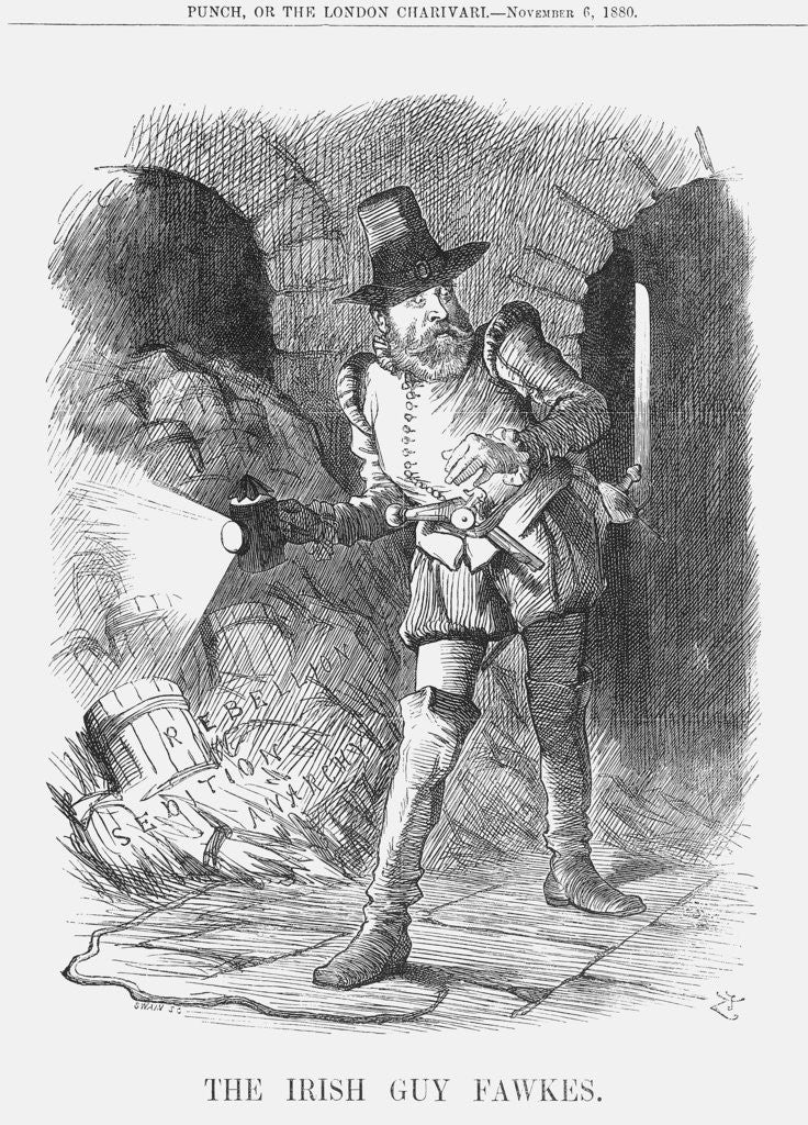 Detail of The Irish Guy Fawkes by Joseph Swain