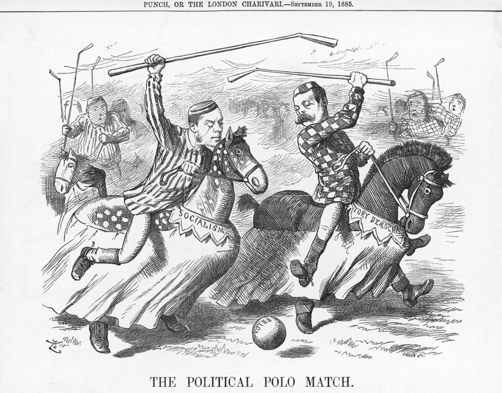 Detail of The Political Polo Match by Joseph Swain