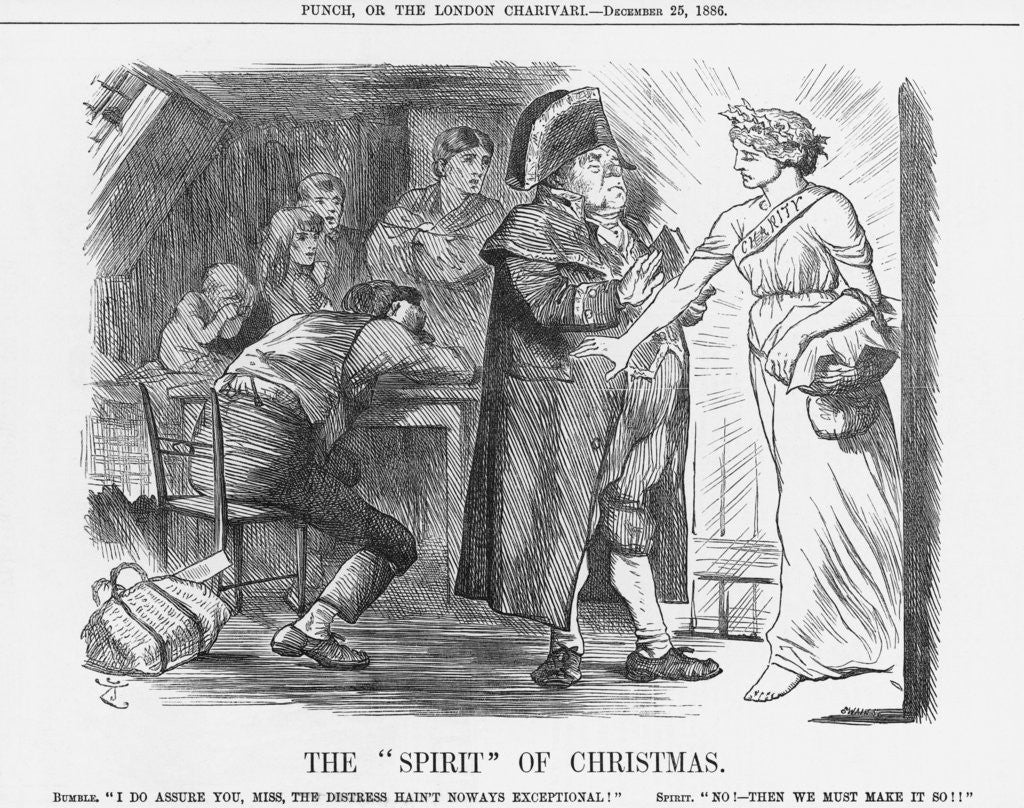 Detail of The Spirit of Christmas by Joseph Swain