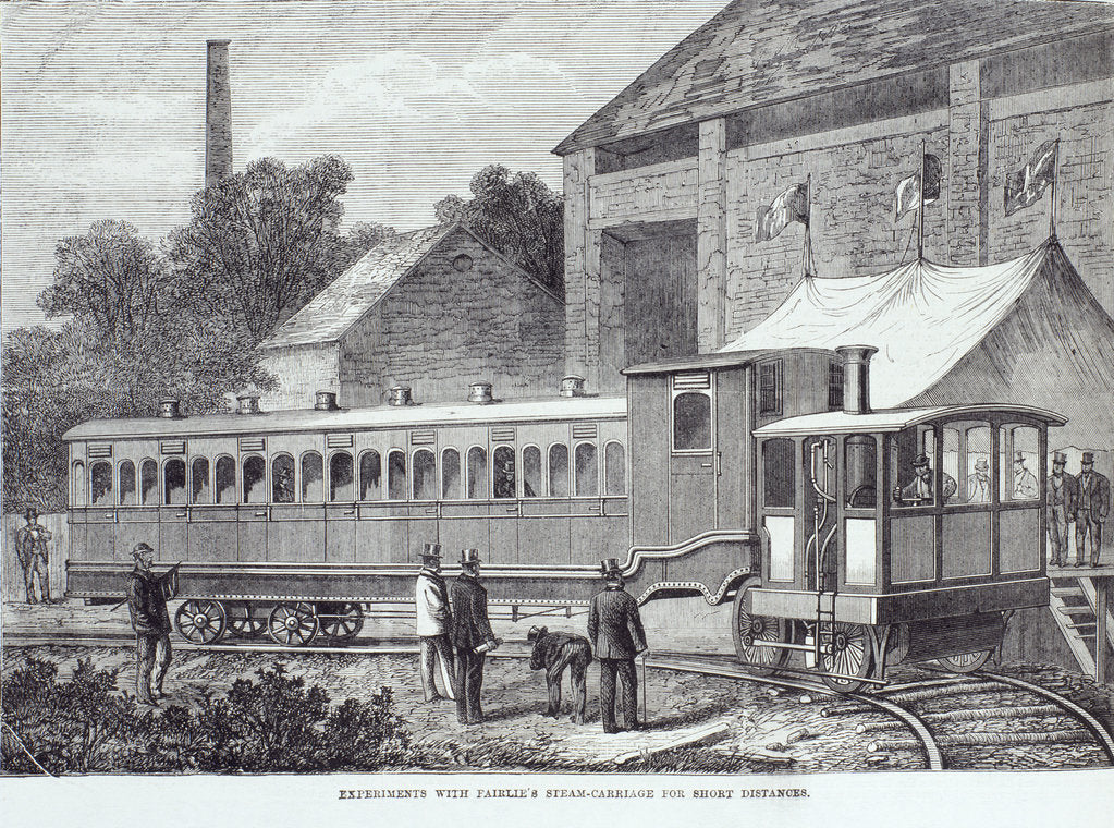 Detail of Experiments with Fairlie's steam carriage for short distances, August 1869 by Unknown