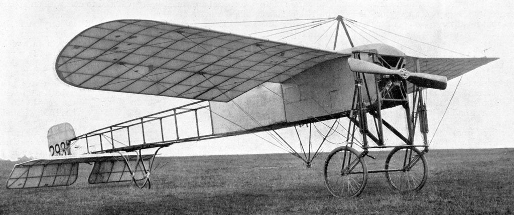 Detail of Bleriot monoplane used by the British army, 1914 by Unknown