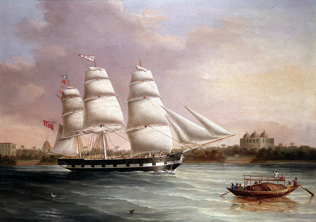 Detail of John Wood Approaching Bombay, c1850. by Joseph Heard