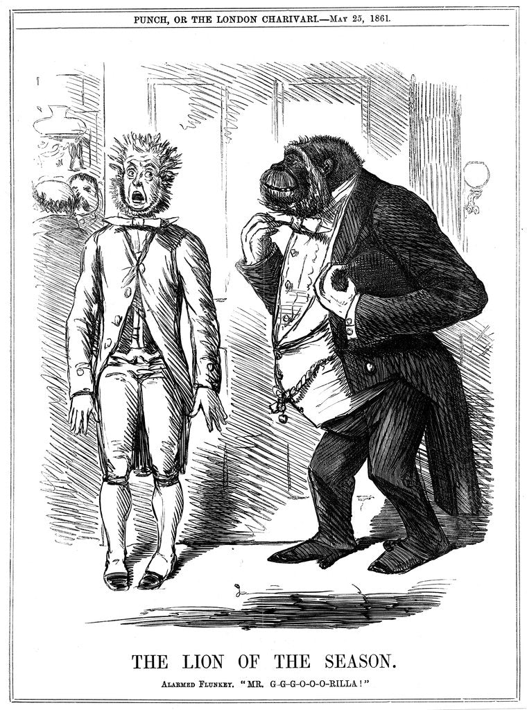 Detail of The Lion of the Season, 1861 by John Leech