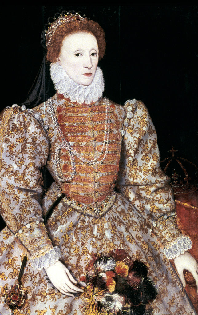 Detail of Elizabeth I, Queen of England and Ireland, c1588 by Unknown