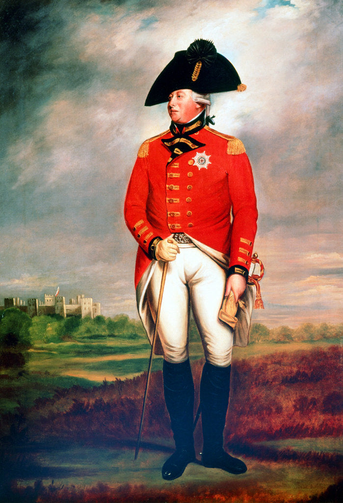 Detail of George III, King of England, c1800 by Sir William Beechey
