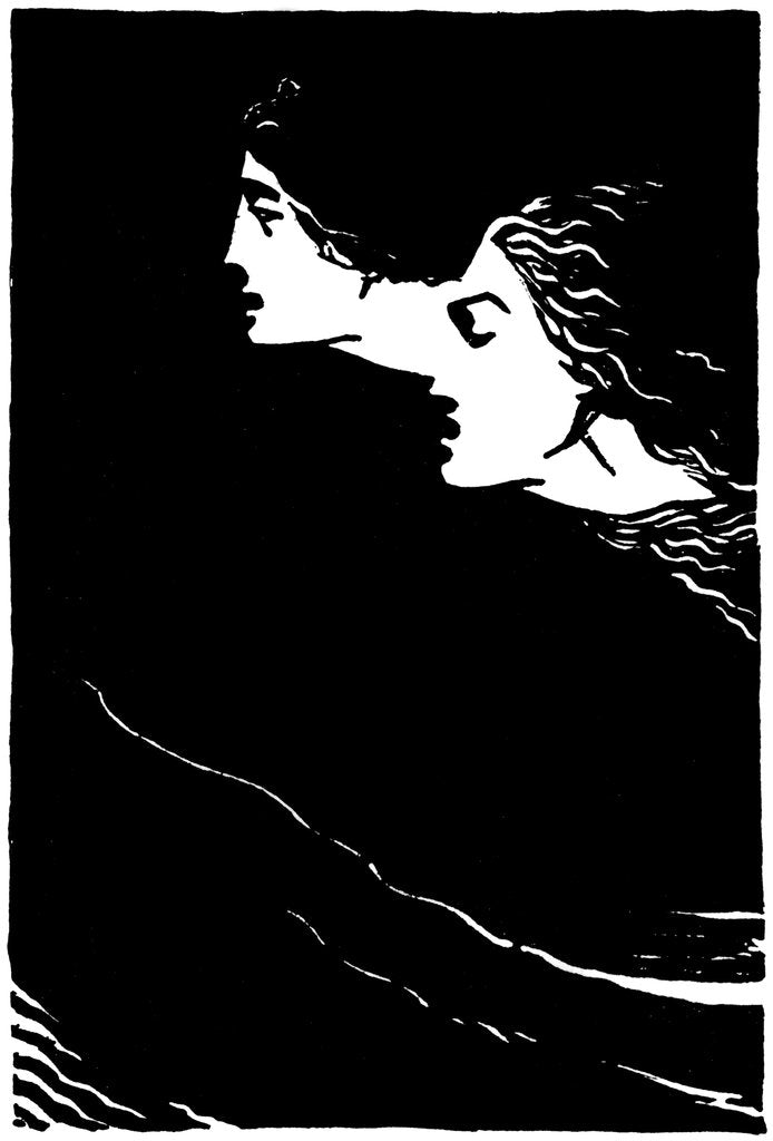 Detail of Paolo and Francesca, early 20th century by Unknown
