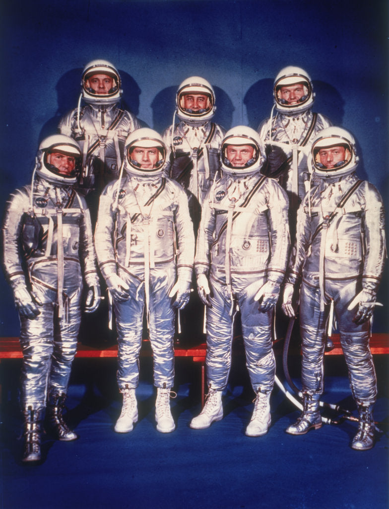 Detail of The Mercury Seven astronauts, 1959 by Unknown