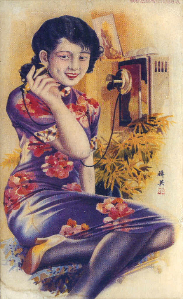 Detail of Shanghai advertising poster by Anonymous