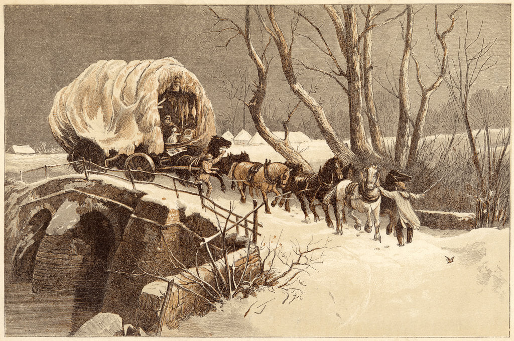 Detail of The Christmas Wagon, 1866 by Unknown