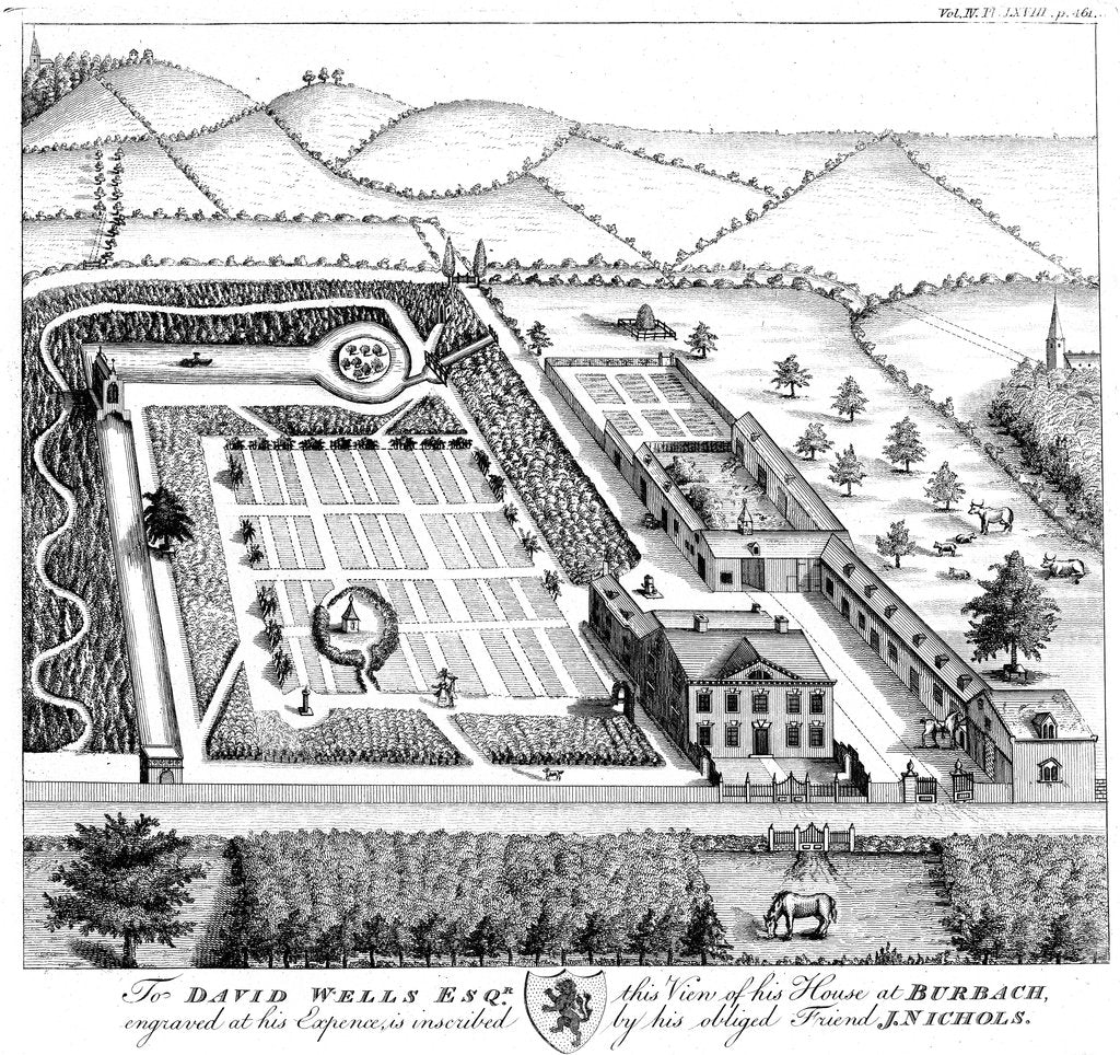 Detail of Gentleman's model country estate, c1750 by Unknown