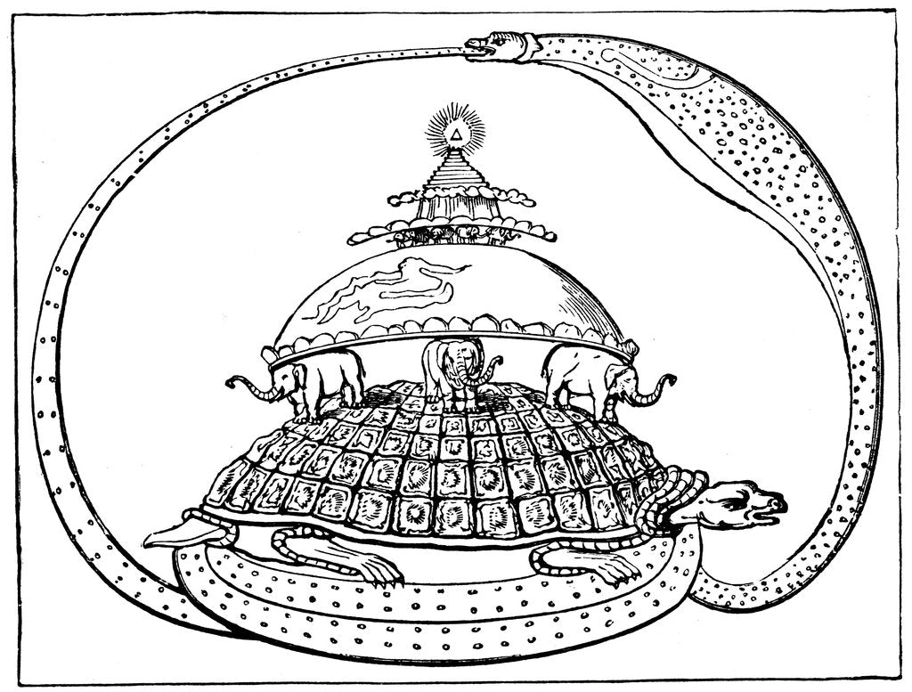 Detail of Hindu concept of the universe, c1880 by Anonymous