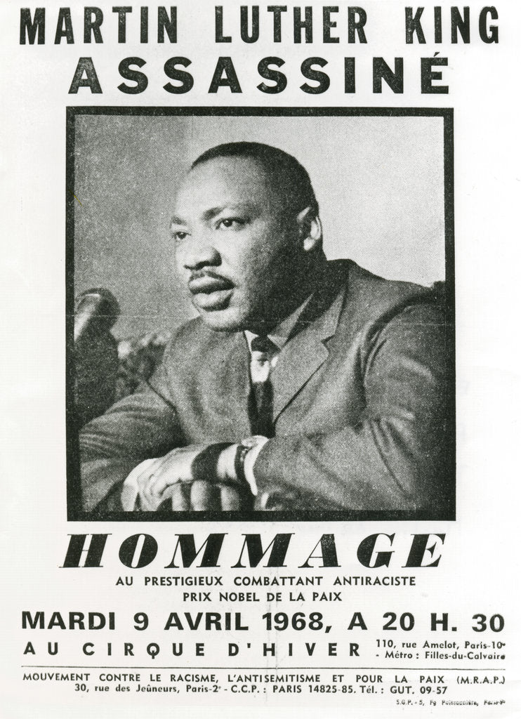 Detail of Homage to Martin Luther King, 1968 by Unknown