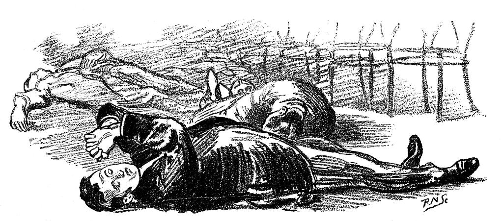 Detail of Subjects hypnotised by the sound of a gong, 1891 by Unknown