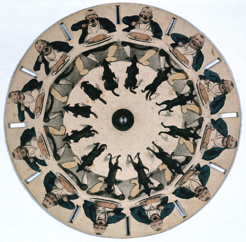 Detail of Fantascope disc, 1833. by Thomas Mann Baynes
