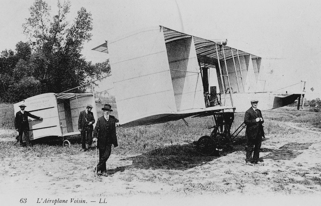 Detail of Voisin biplane, 1910 by Unknown