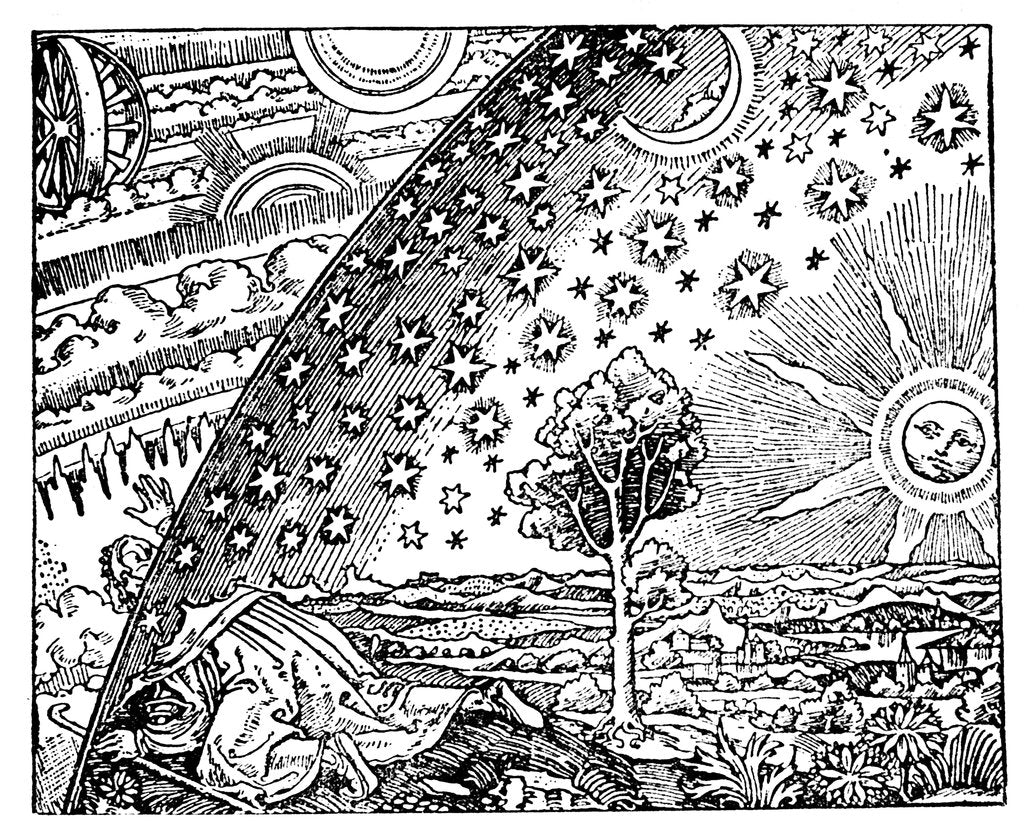 Detail of Reconstruction of a medieval conception of the universe, 19th century? by Anonymous