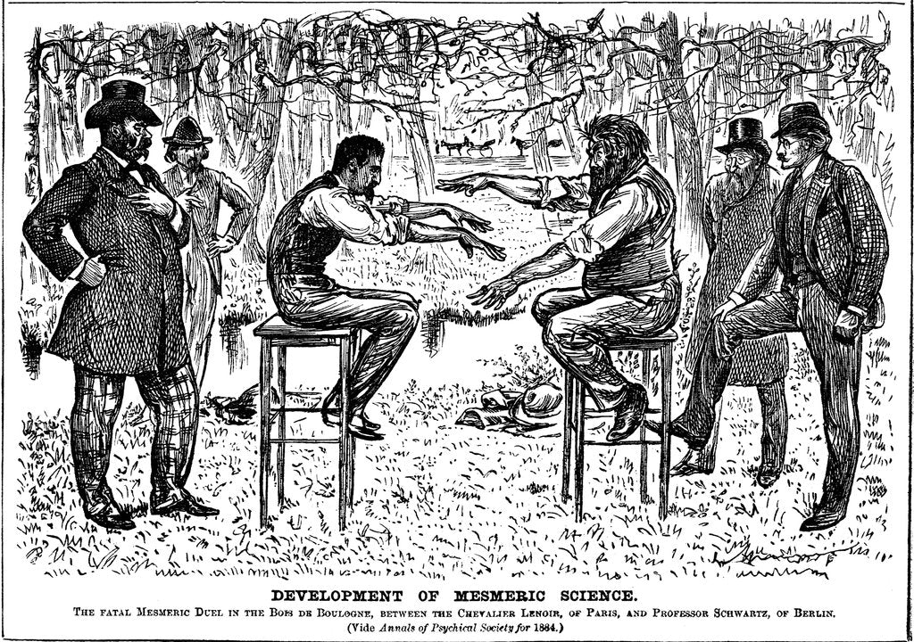 Detail of Development of Mesmeric Science, 1883 by George du Maurier