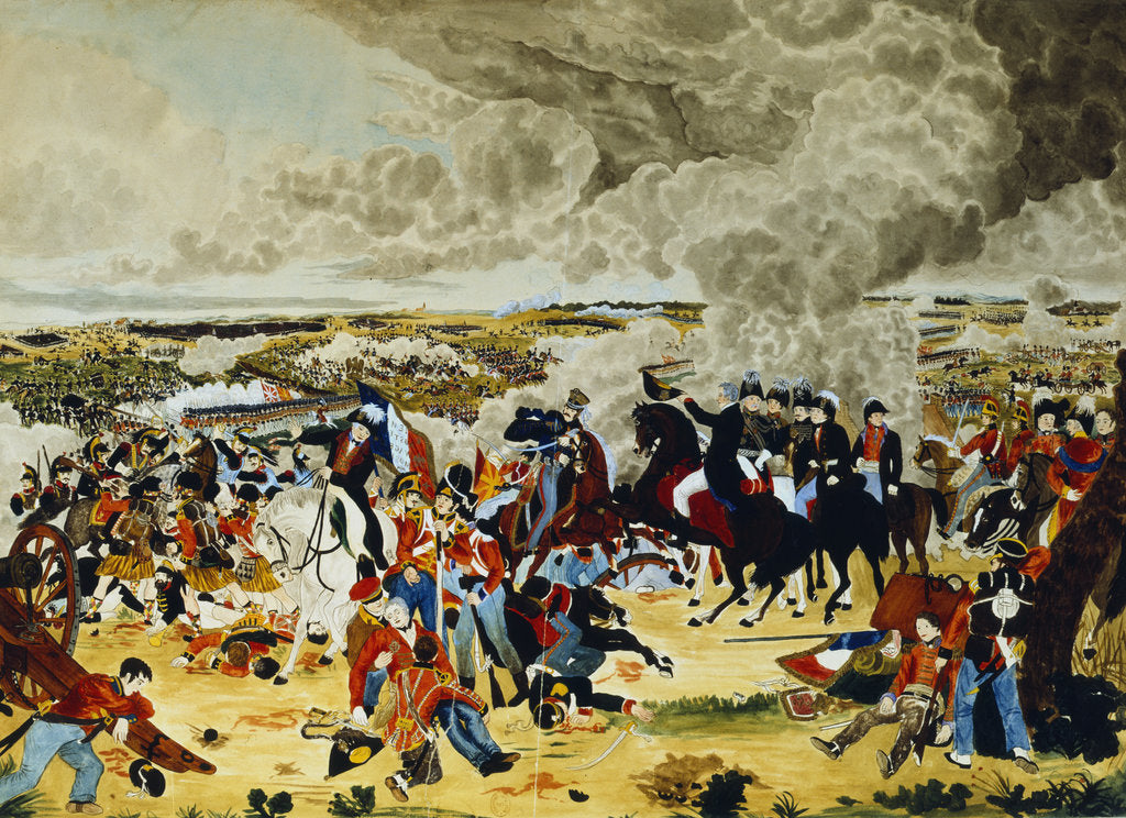 Detail of Battle of Waterloo, 18 June 1815 by John Atkinson II