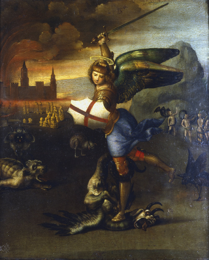 Detail of St Michael the Archangel, c1503-1504 by Raphael