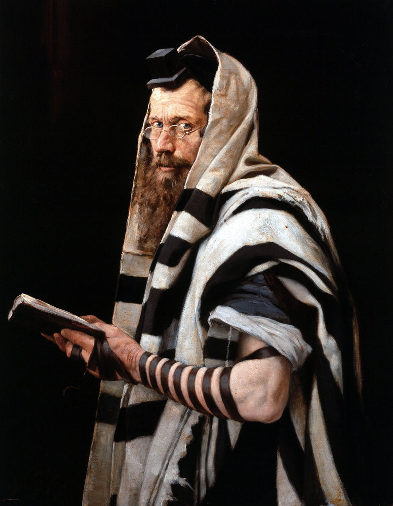 Detail of Rabbi, 1892 by Jan Styka