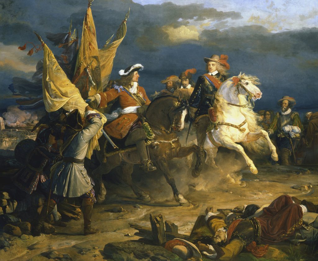 Detail of The Battle of Villa Viciosa, 11 December 1710 by Jean Alaux