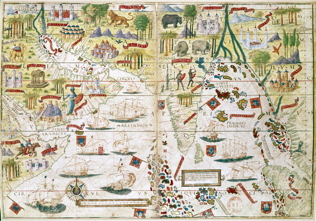 Detail of Miller Atlas, c1519 by Unknown