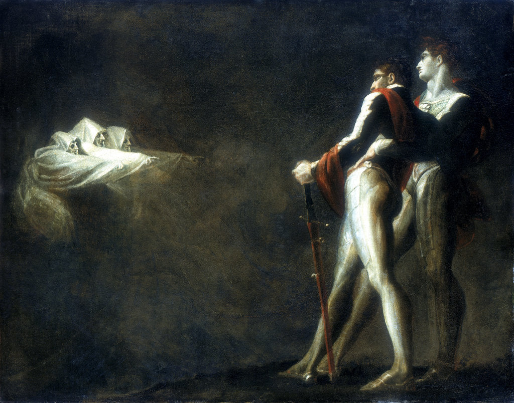 Detail of The Three Witches Appearing to Macbeth and Banquo, late 18th century by Henry Fuseli