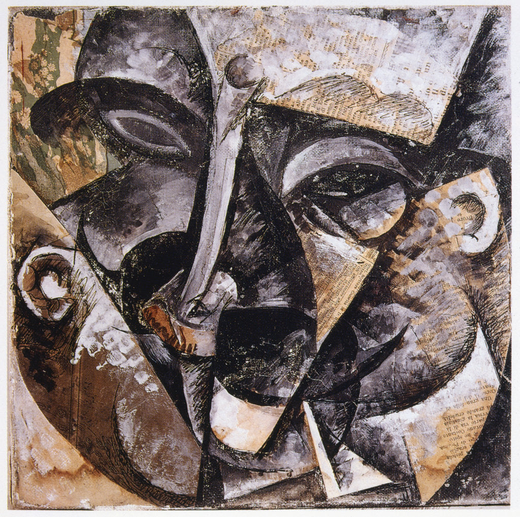 Detail of Dynamism of a Man's Head, 1914 by Umberto Boccioni