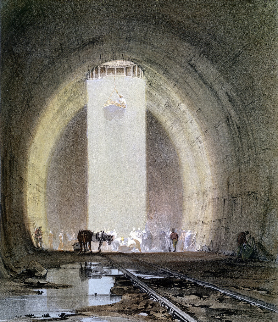 Detail of Construction of the Kilsby Tunnel on the London & Birmingham Railway, 8 July 1839 by John Cooke Bourne