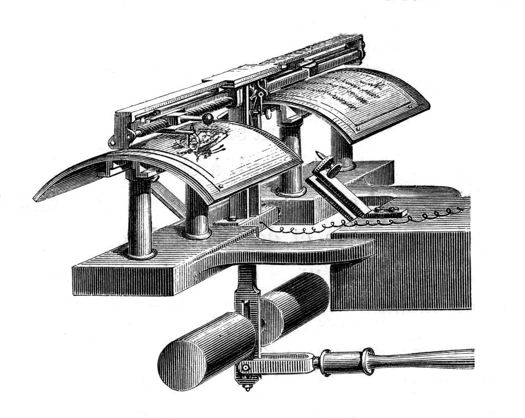 Detail of Caselli's pantelegraph, 1874 by Unknown