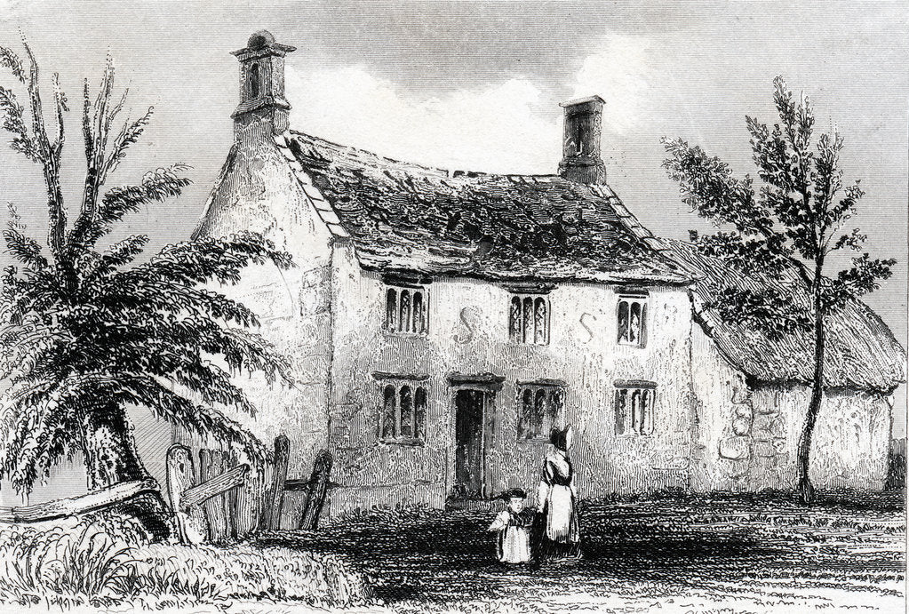 Detail of Woolsthorpe Manor, near Grantham, Lincolnshire, birthplace of Sir Isaac Newton, 1840 by Unknown