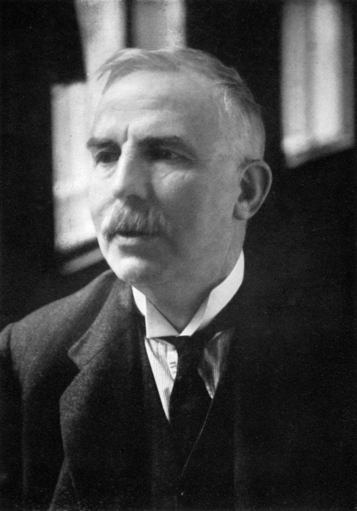 Detail of Ernest Rutherford (1871-1937), Nobel prize-winning atomic physicist, c1908 by Unknown