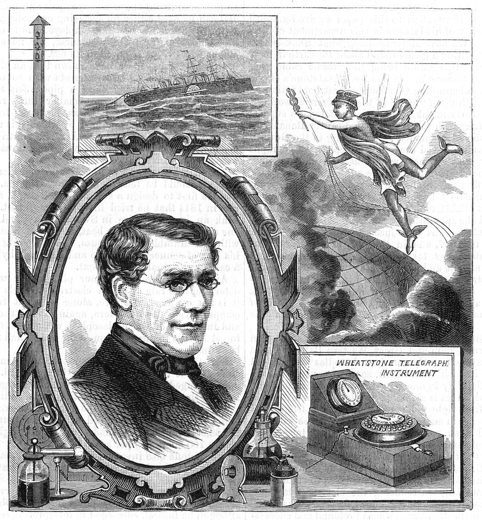 Detail of Charles Wheatstone (1802-1875), British physicist, 1882 by Unknown