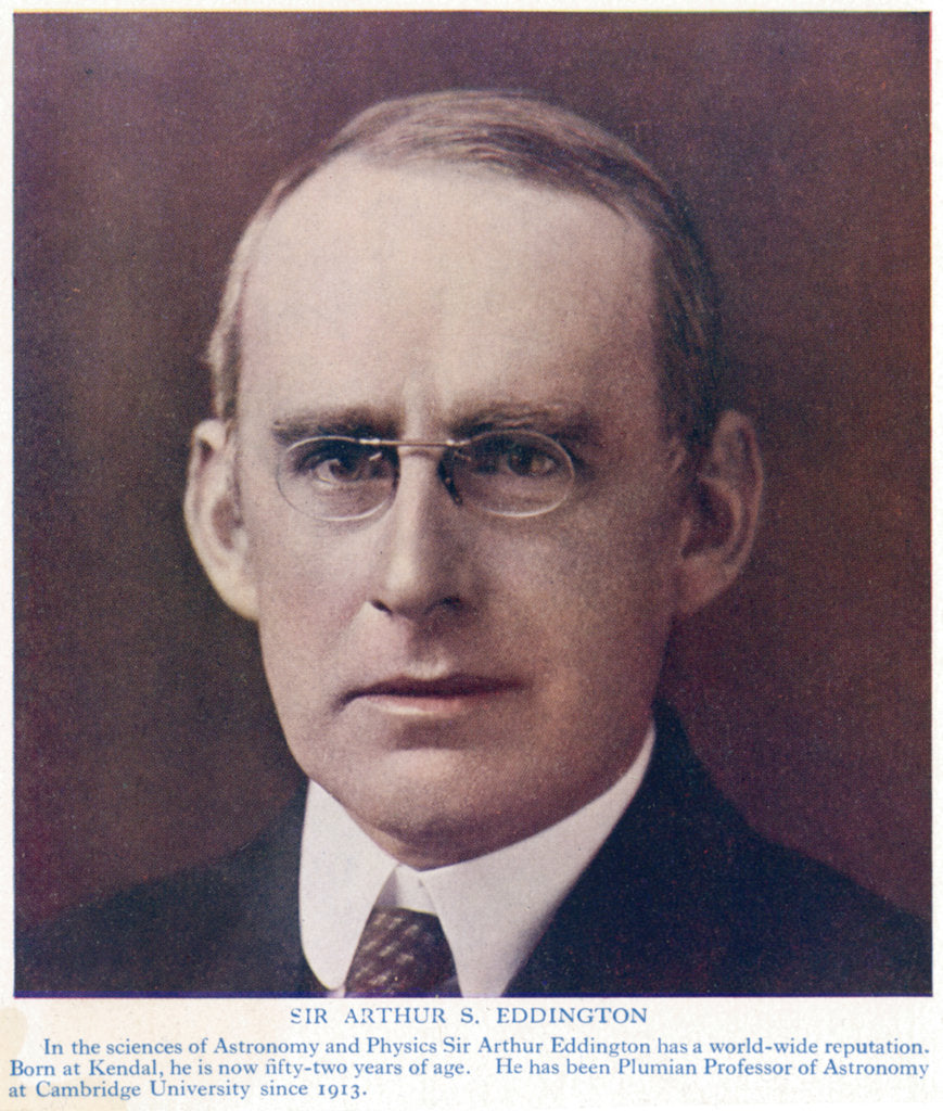 Detail of Arthur Stanley Eddington (1882-1944), British astronomer and physicist, c1934 by Unknown