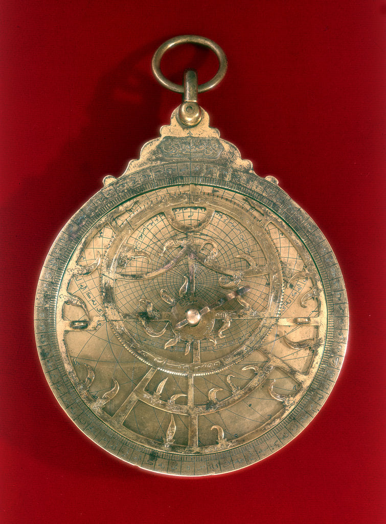 Detail of Astrolabe, Arabian navigational instrument, 11th century by Unknown