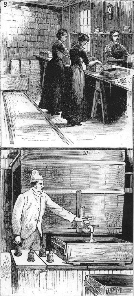 Detail of Workers at Nobel Explosives Company Limited, Ardeer, Ayrshire, 1884 by Unknown