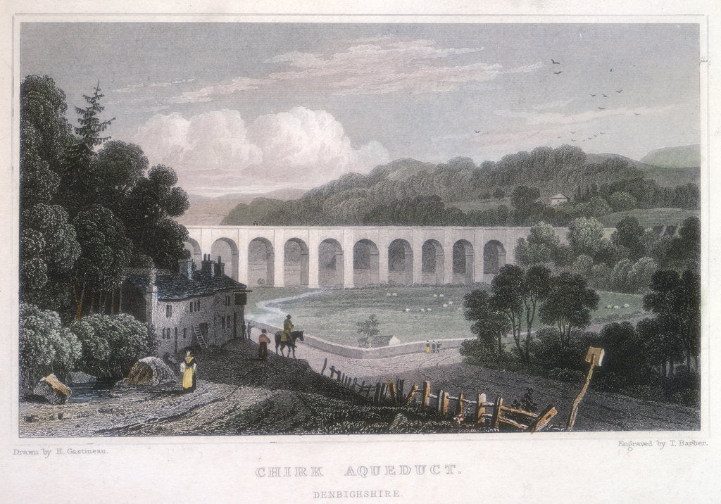 Detail of Chirk Aqueduct on the Ellesmere Canal, c1829 by Thomas Barber