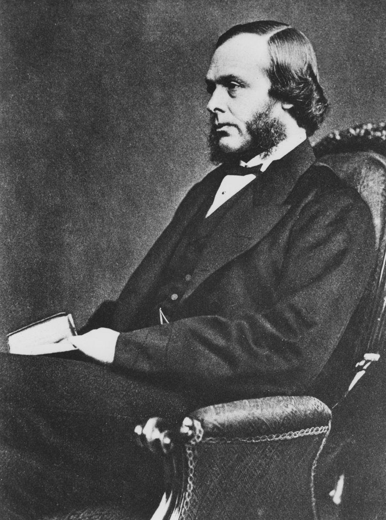 Detail of Joseph Lister, English surgeon and pioneer of antiseptic surgery, c1867 by Unknown