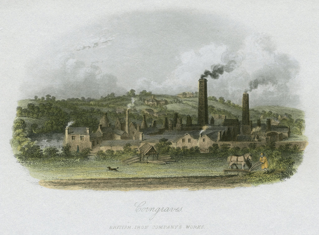 Detail of British Iron Company's Works at Corngraves, near Halesowen, West Midlands, c1835 by Unknown