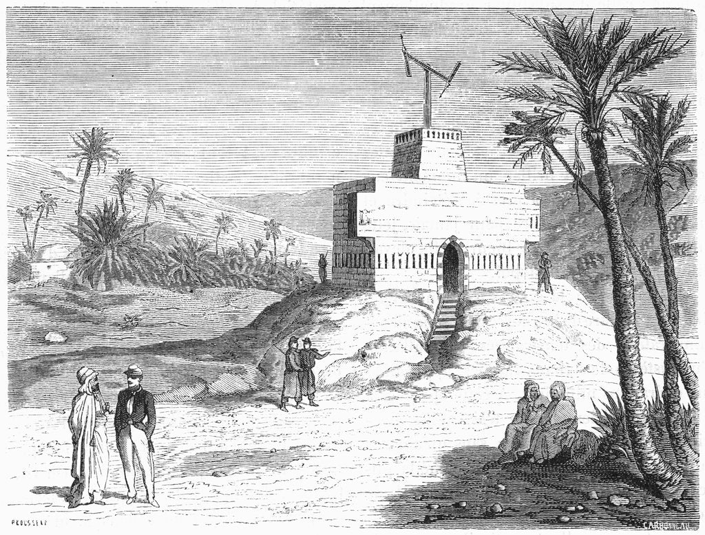 Detail of Chappe's aerial telegraph system, Algeria, mid-19th century, (c1870). by Anonymous