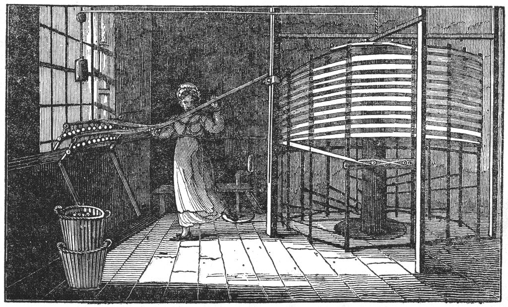 Detail of Female silk worker, Spitalfields, London, 1833 by Unknown