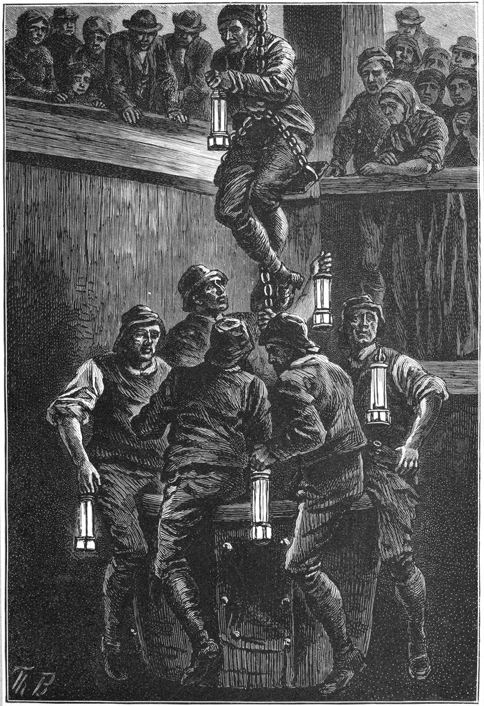 Detail of Coal mining accident, Seaham Colliery, County Durham, 1880 (c1895) by Anonymous