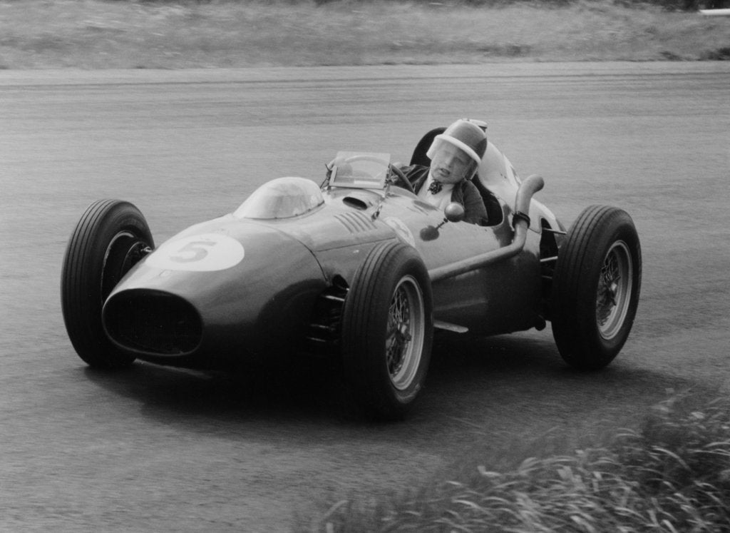 Detail of Mike Hawthorn in the Dutch Grand Prix, Zandvoort, 1958 by Unknown