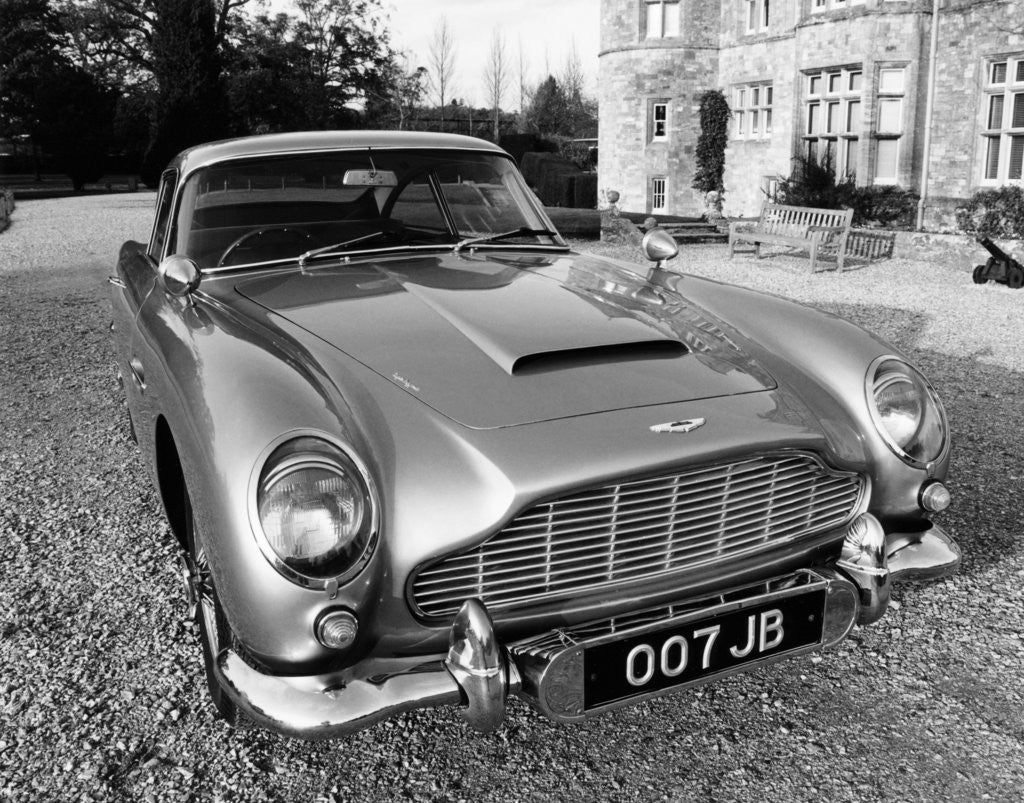 Detail of James Bond's Aston Martin DB5, used in the film Goldfinger by Anonymous