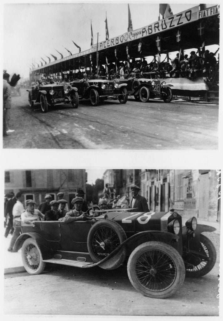 Detail of The Targa Abruzzo Race, Pescara, Italy, 1926 by Unknown