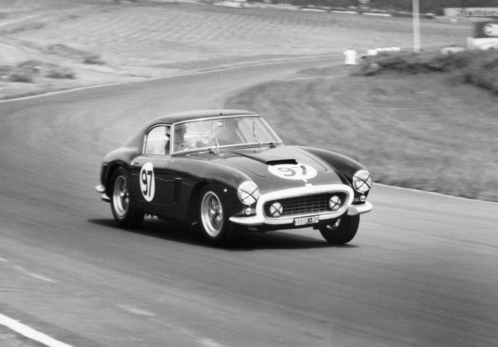 Mike Parkes driving a Ferrari, Brands Hatch, Kent, 1961 by Unknown