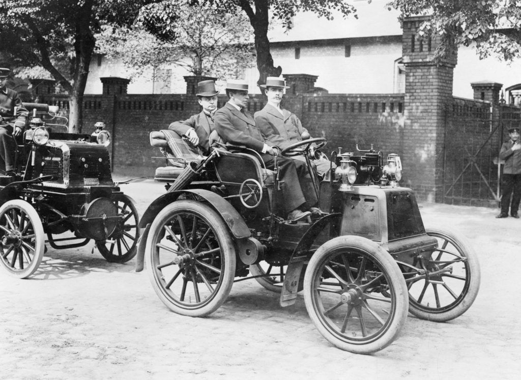 Detail of 1900 Panhard, (1900s?) by Unknown