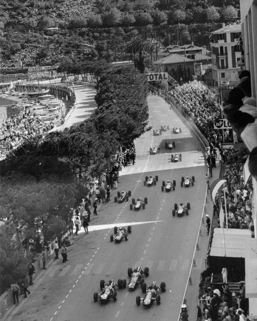 Detail of Start of the Monaco Grand Prix by Anonymous