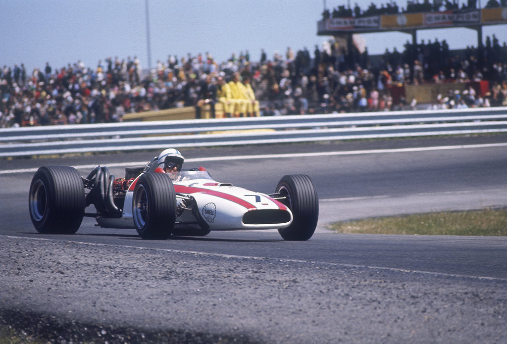 John Surtees driving a Honda, Spanish Grand Prix, Jarama, 1968 by Unknown